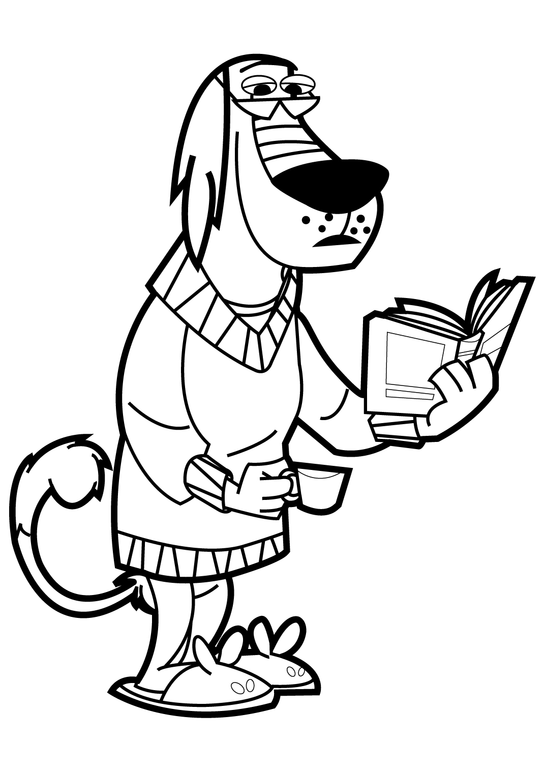  Free Johnny Test coloring pages | letscoloringpages.com | Dukey reading