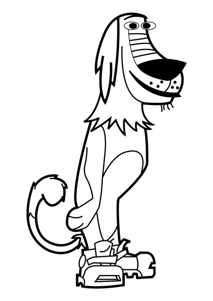  Free Johnny Test coloring pages | letscoloringpages.com | Dukey