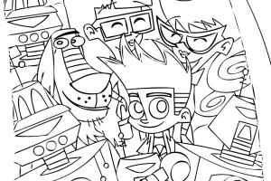 Free Johnny Test coloring pages | letscoloringpages.com | Johnny test, Dukey and Sisters
