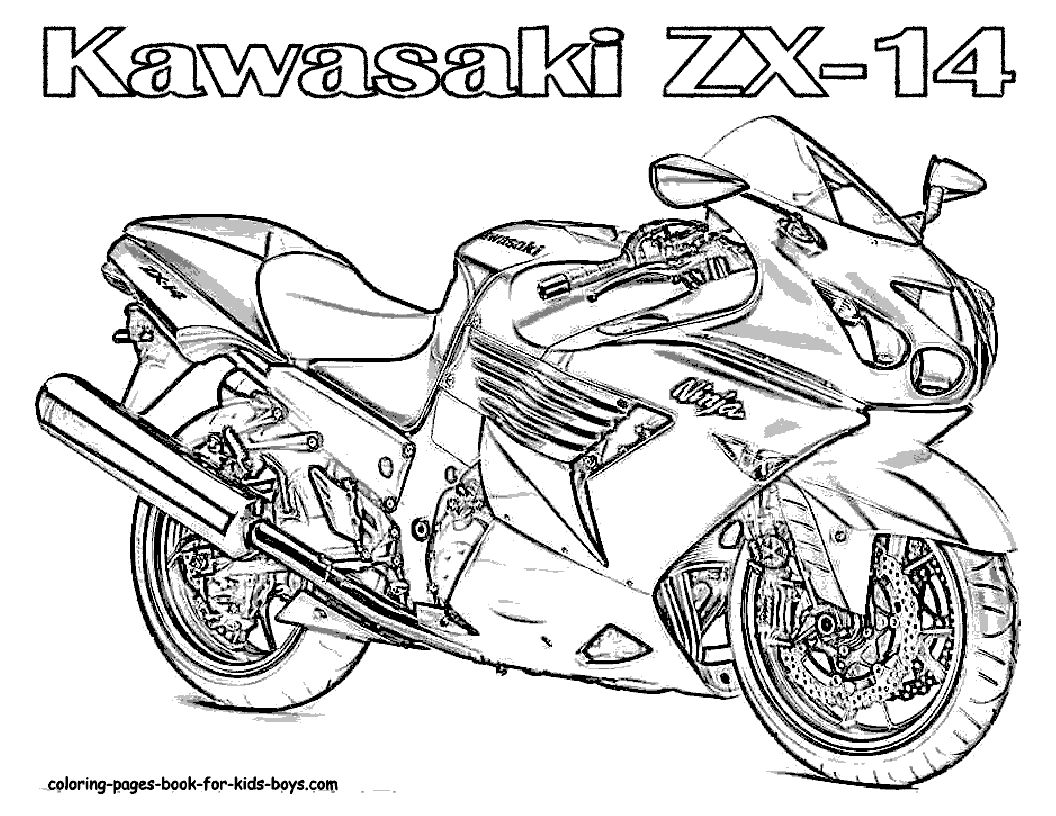 Free Motorcycle coloring page, letscoloringpages.com, 2008 Kawasaki