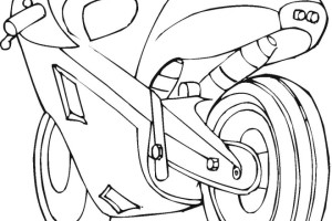 Free Motorcycle coloring page, letscoloringpages.com, Ninja