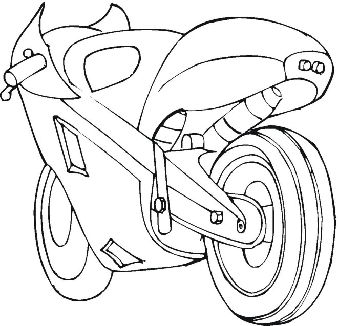  Free Motorcycle coloring page, letscoloringpages.com, Ninja