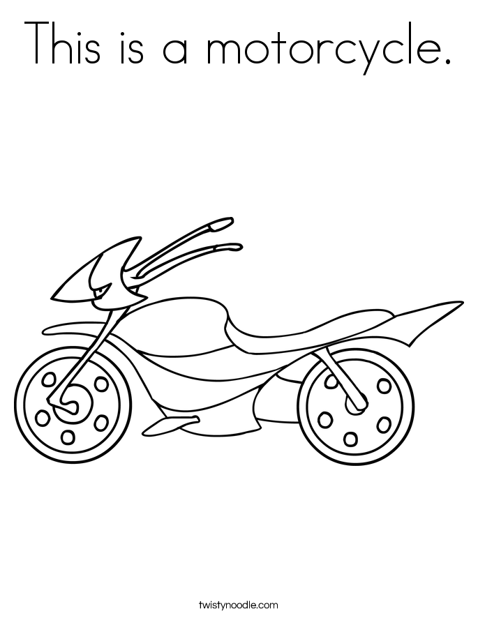  Free Motorcycle coloring page, letscoloringpages.com, This is a moto
