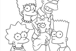 Free Simpsons coloring pages , letscoloringpages.com , - Picture simpsons Theme