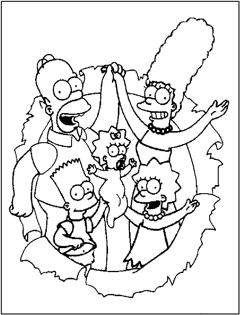  Free Simpsons coloring pages , letscoloringpages.com , – Picture simpsons