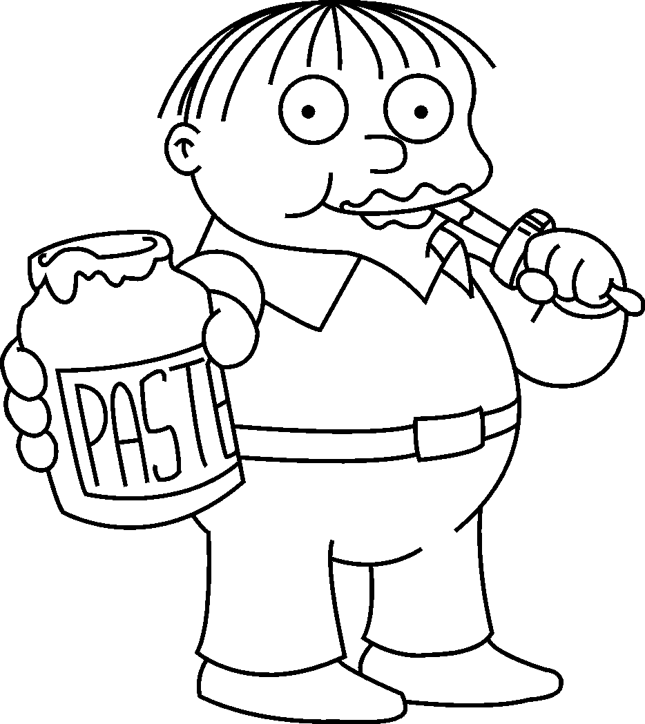 Free Simpsons coloring pages , letscoloringpages.com , Simpsons coloring pages