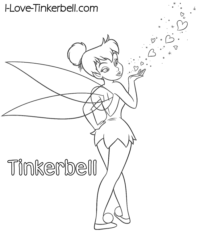  Free Tinkerbell Coloring Pages | Coloring Pages To Print | Cute little princess Magic
