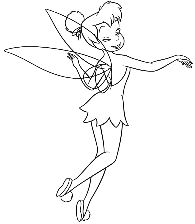  Free Tinkerbell Coloring Pages | Coloring Pages To Print | Cute little princess say hello