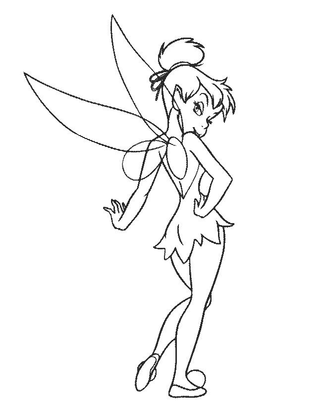  Free Tinkerbell Coloring Pages | Coloring Pages To Print | Cute little princess