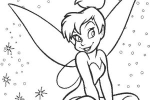 Free Tinkerbell Coloring Pages | Coloring Pages To Print | little princess with stars