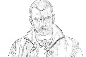 Grand Theft Auto V coloring pages - Grand Theft Auto - Bad boy