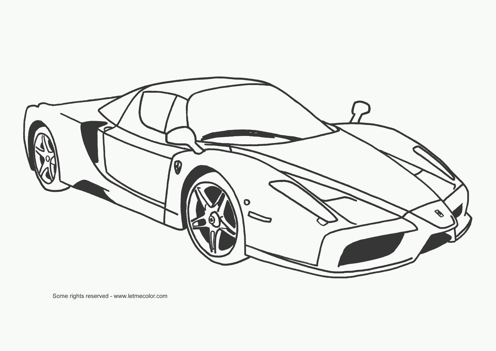 Grand Theft Auto V coloring pages - Grand Theft Auto - Ferrari Enzo