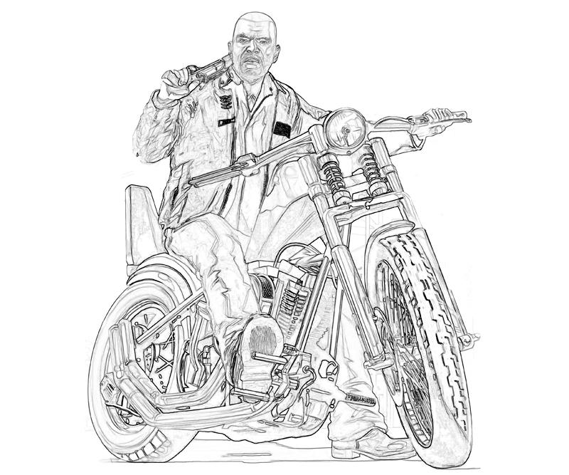  Grand Theft Auto V coloring pages – Grand Theft Auto – Moto