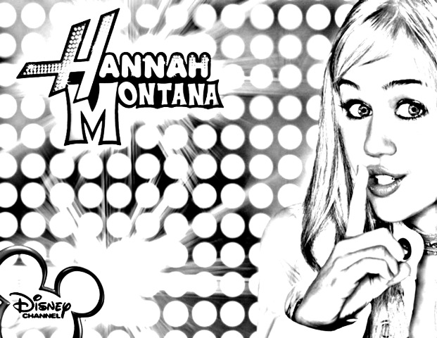  Hannah Montana Coloring Pages – hannah montana – hannah montana games – image #8