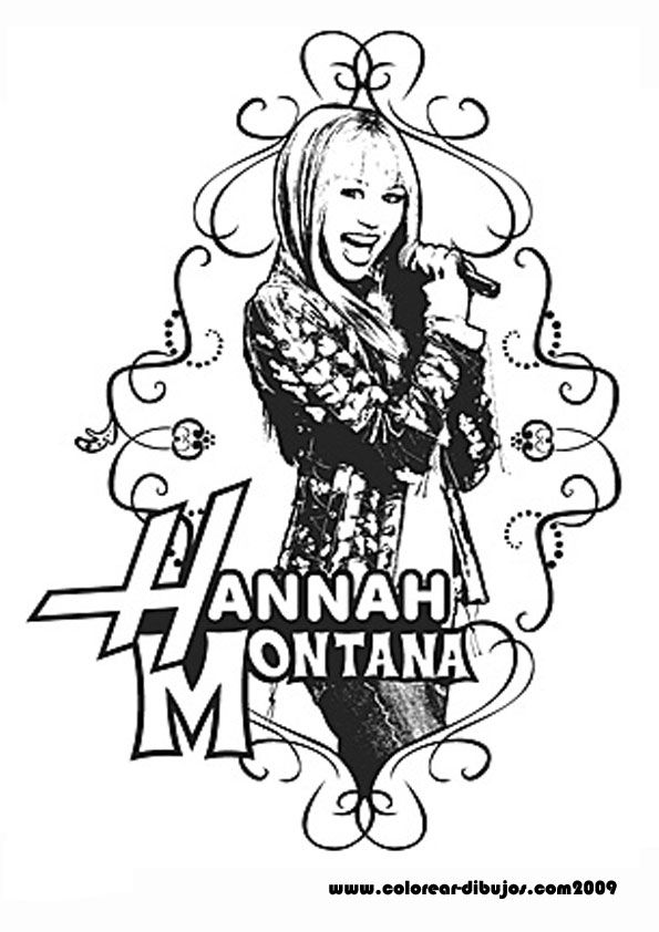  Hannah Montana Coloring Pages – hannah montana – hannah montana games – Singing Hannah kidsds