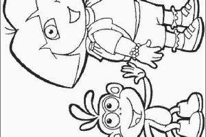 Hello Dora the Explorer coloring pages