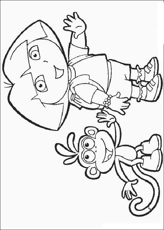  Hello Dora the Explorer coloring pages