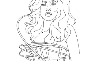 Lady Gaga Coloring Pages - best coloring page - Lady Gaga