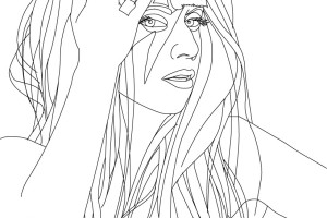 Lady Gaga Coloring Pages - best coloring page - Lady Gaga hair style