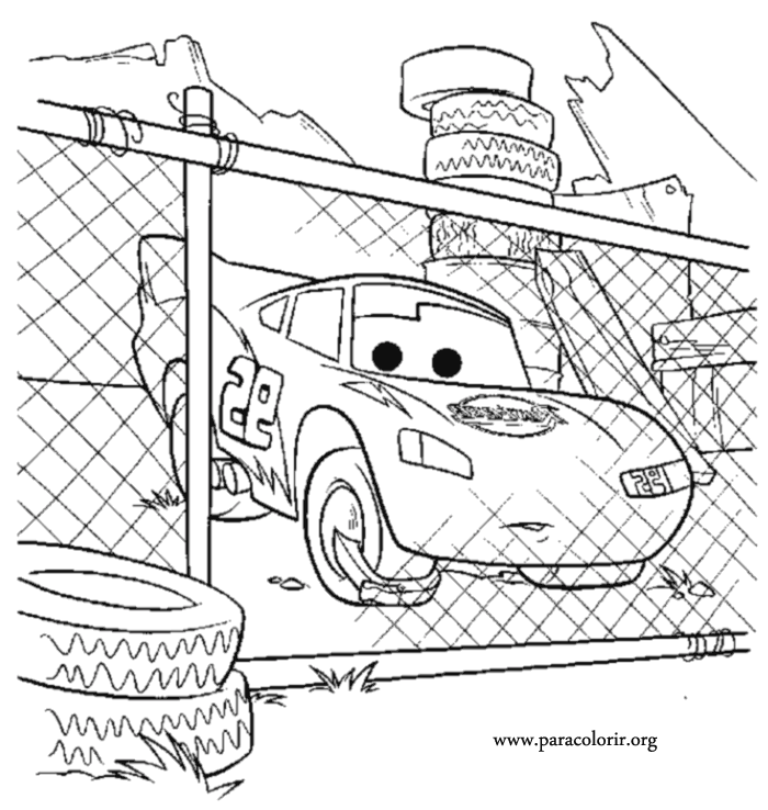lightning mcqueen coloring pages | letscoloringpages.com | McQueen #2