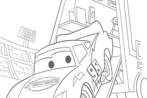lightning mcqueen coloring pages | letscoloringpages.com | McQueen truck