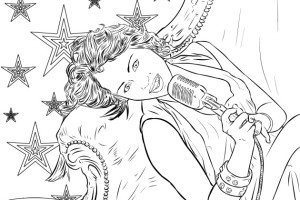 Miley Cyrus - letscoloringpages.com - miley cyrus coloring pages - #2