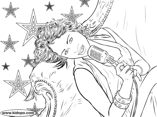  Miley Cyrus – letscoloringpages.com – miley cyrus coloring pages – #2