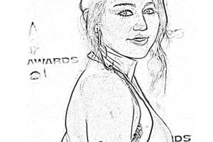 Miley Cyrus - letscoloringpages.com - miley cyrus coloring pages - #5