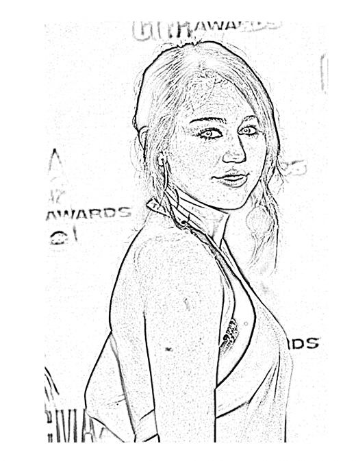  Miley Cyrus – letscoloringpages.com – miley cyrus coloring pages – #5