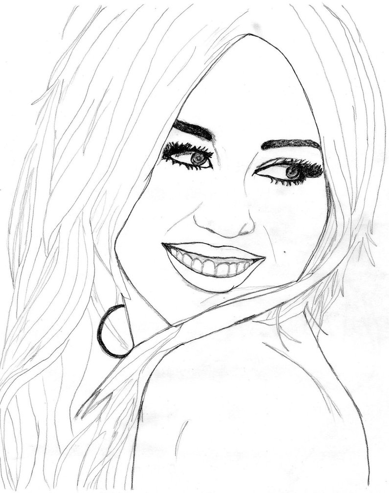  Miley Cyrus – letscoloringpages.com – miley cyrus coloring pages – #6