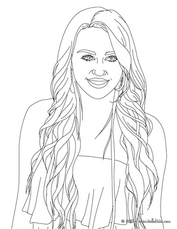 Picture 1 of 1 - MILEY CYRUS – miley cyrus coloring pages – Miley songs ...