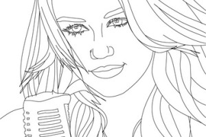 MILEY CYRUS - miley cyrus coloring pages - Miley songs - #3