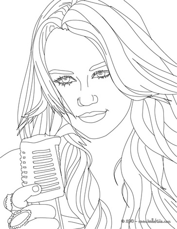  MILEY CYRUS – miley cyrus coloring pages – Miley songs – #3