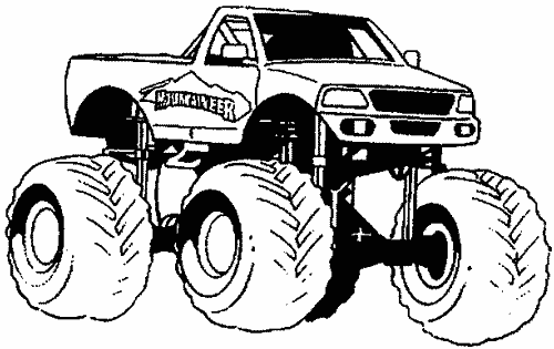 Monster Truck Coloring Pages, letscoloringpages.com, Bigfoot#4