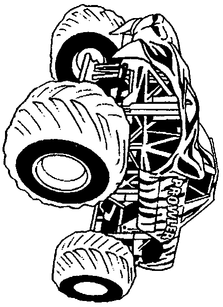 Monster Truck Coloring Pages, letscoloringpages.com, Tiger monster truck
