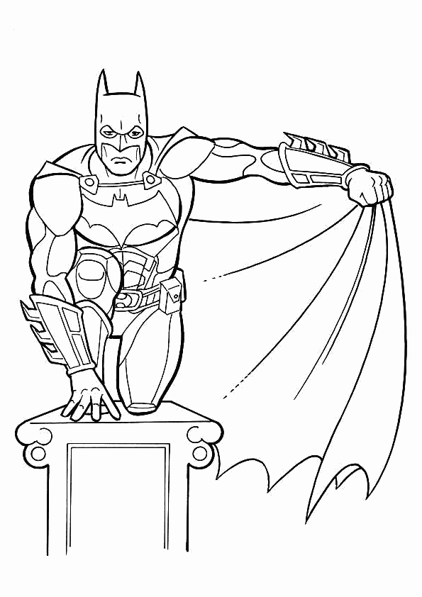 New Batman Free Coloring Pages , letscoloringpages.com ,   Batman Statue