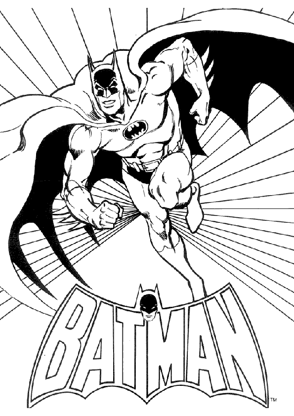 New Batman Free Coloring Pages , letscoloringpages.com , Runing
