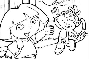 Play Dora the Explorer coloring pages