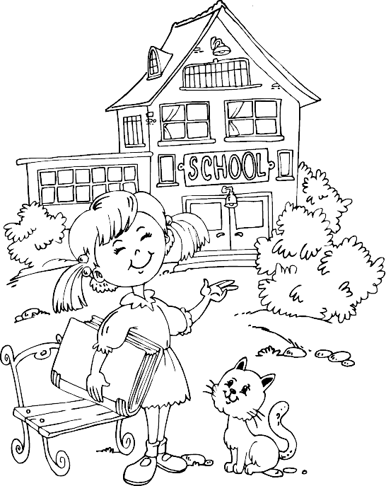  School House coloring pages, Coloring for kids, It’s my school