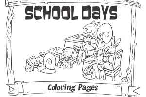 School House coloring pages, Coloring for kids, School Day