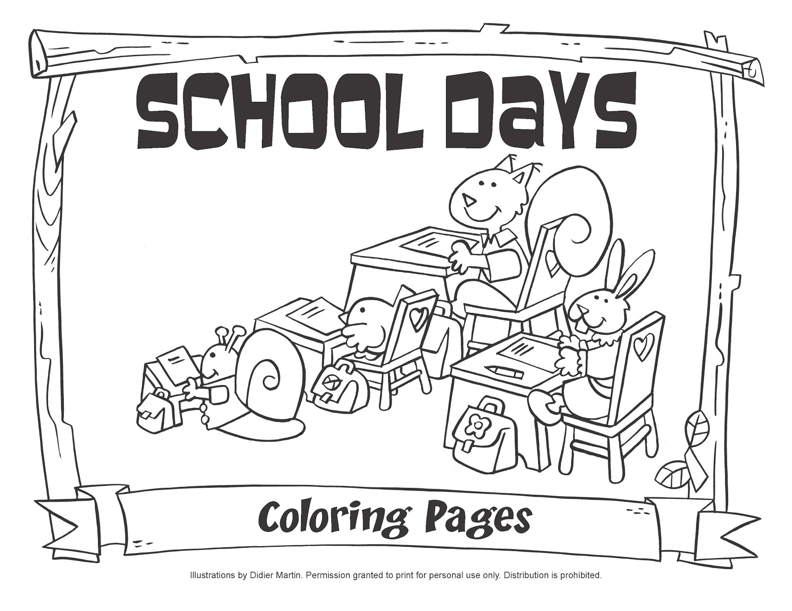  School House coloring pages, Coloring for kids, School Day