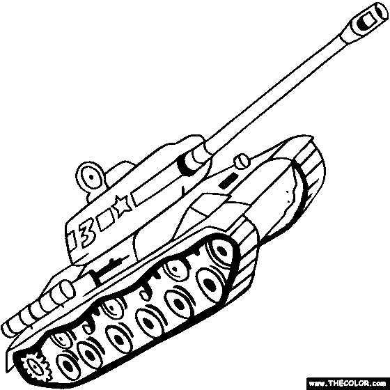  Tank Coloring pages  –  Free Coloring Pages – War – military –  #18