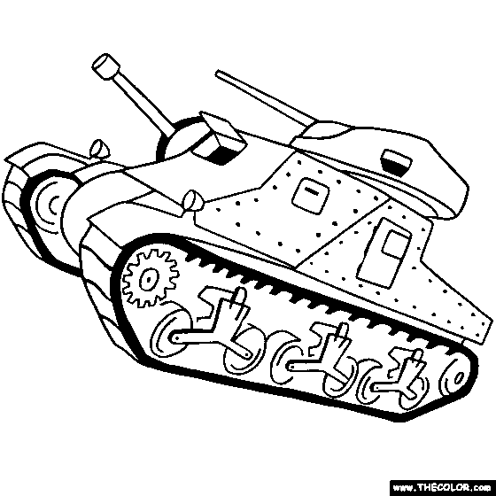  Tank Coloring pages  –  Free Coloring Pages – War – military –  #33