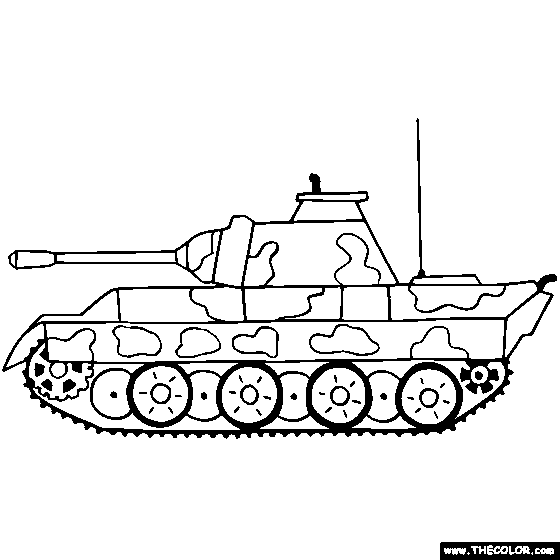  Tank Coloring pages  –  Free Coloring Pages – War – military –  #6