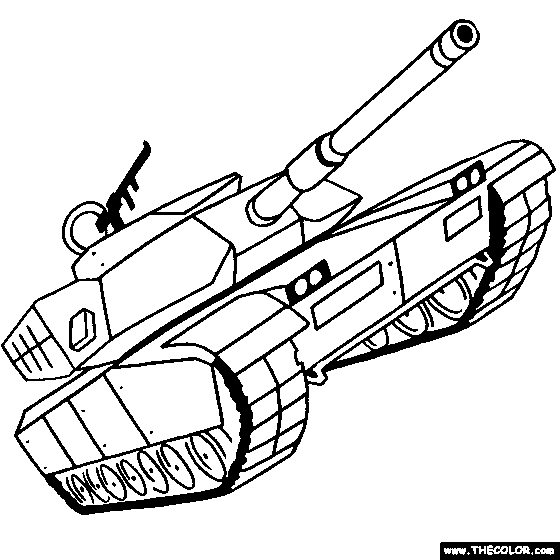  Tank Coloring pages  –  Free Coloring Pages – War – military –  #9