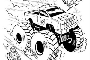 Hot monster truck coloring pages - ãƒ¢ãƒ³ã‚¹ã‚¿ãƒ¼ãƒˆãƒ©ãƒƒã‚¯ - rakasa truk - æ€ªç‰©å¡è»Š - #5
