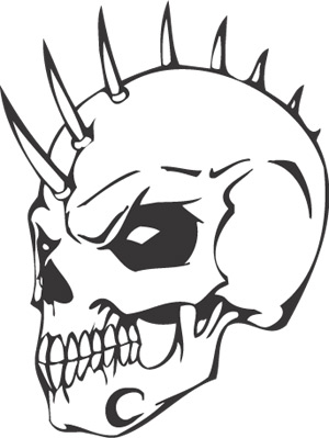  Skull tattoo | tattoos | tattoo | Skull coloring page | Halloween | printable | #7