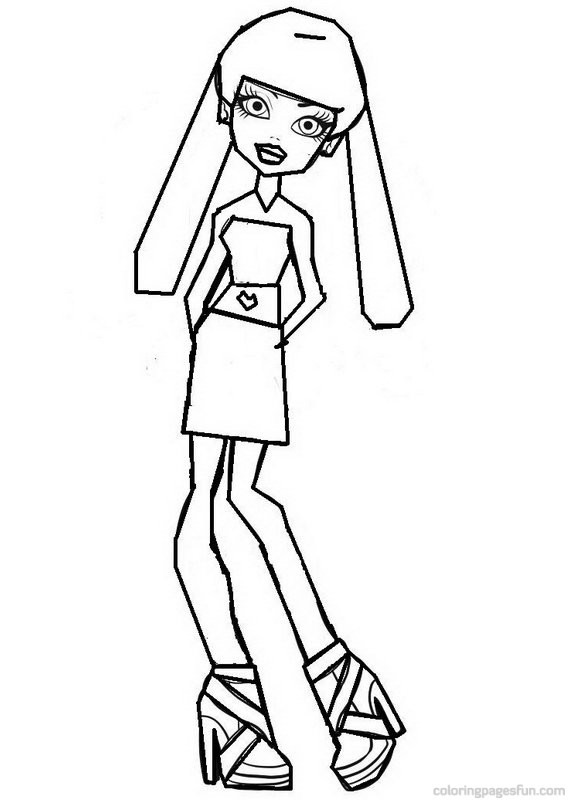  Blond Monster High Coloring Pages