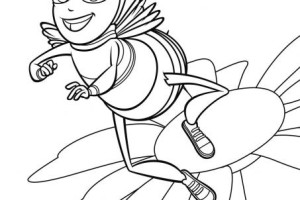 Bee movie flower coloring pages