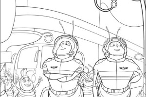 Bee Movie soldiers coloring page - coloring book